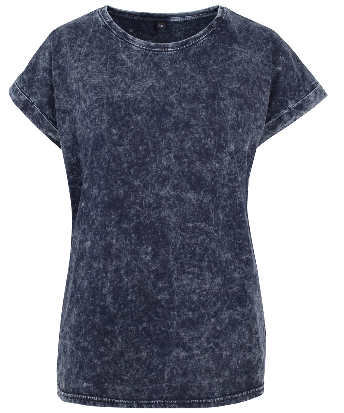 Build Your Brand Women's acid washed extended shoulder tee, image 5