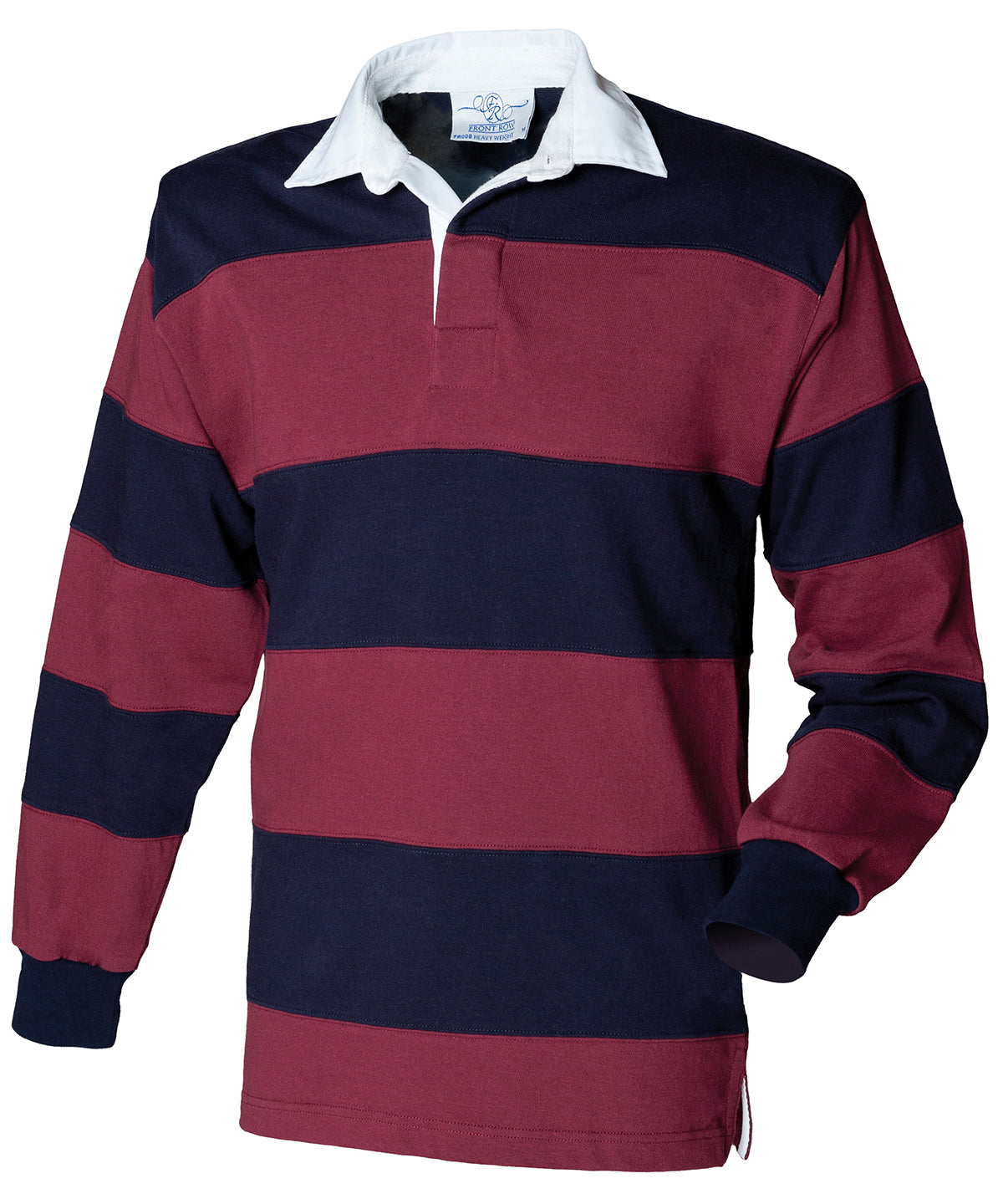 Front Row Sewn stripe long sleeve rugby shirt, main product image