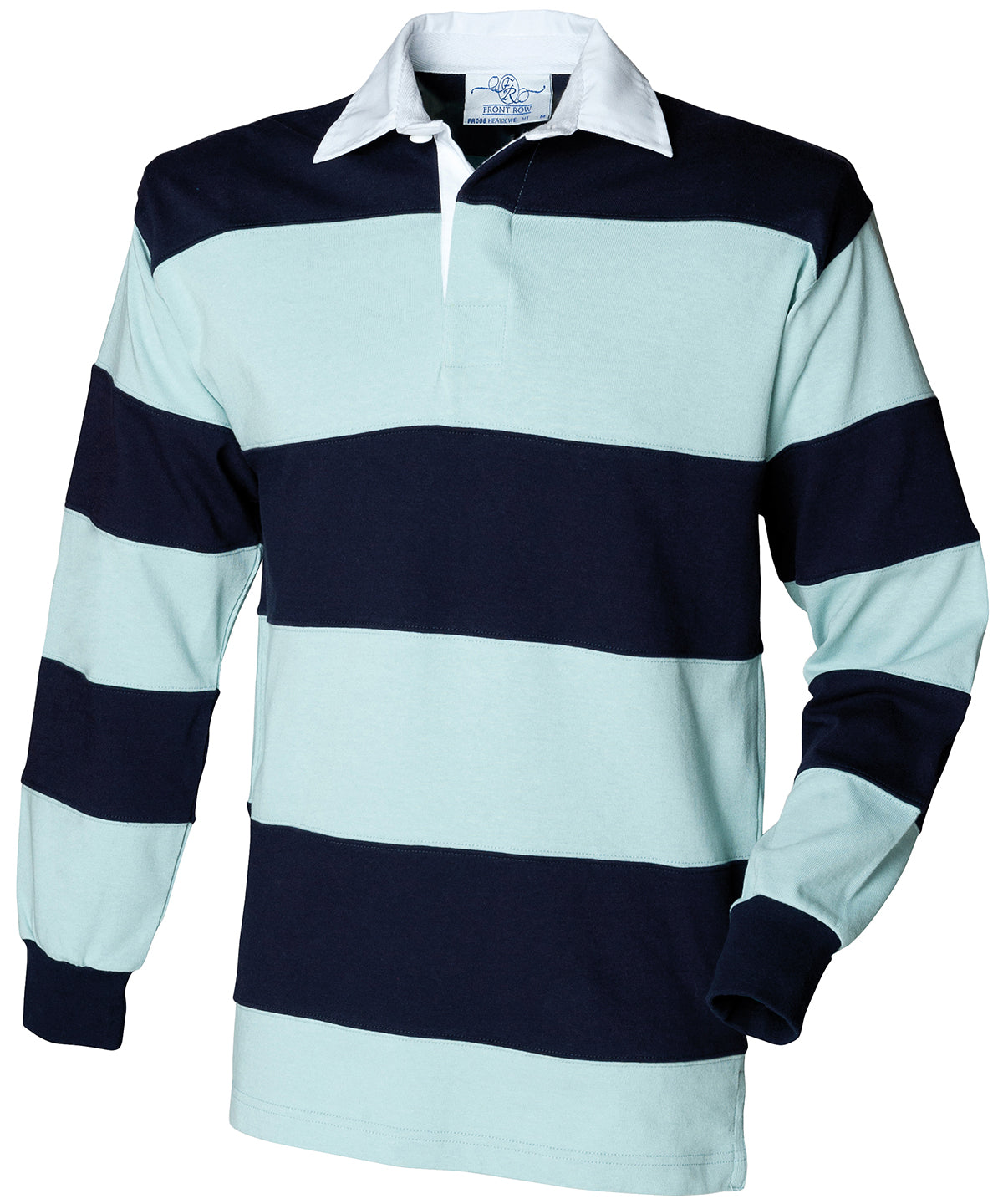Front Row Sewn stripe long sleeve rugby shirt, image 3
