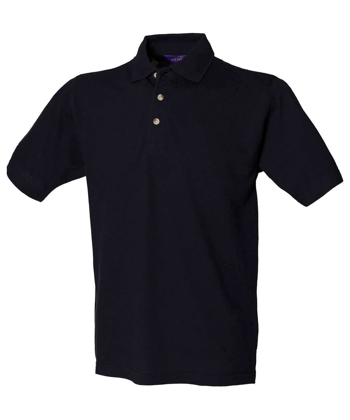 Henbury Classic cotton piqué polo with stand-up collar, image 5