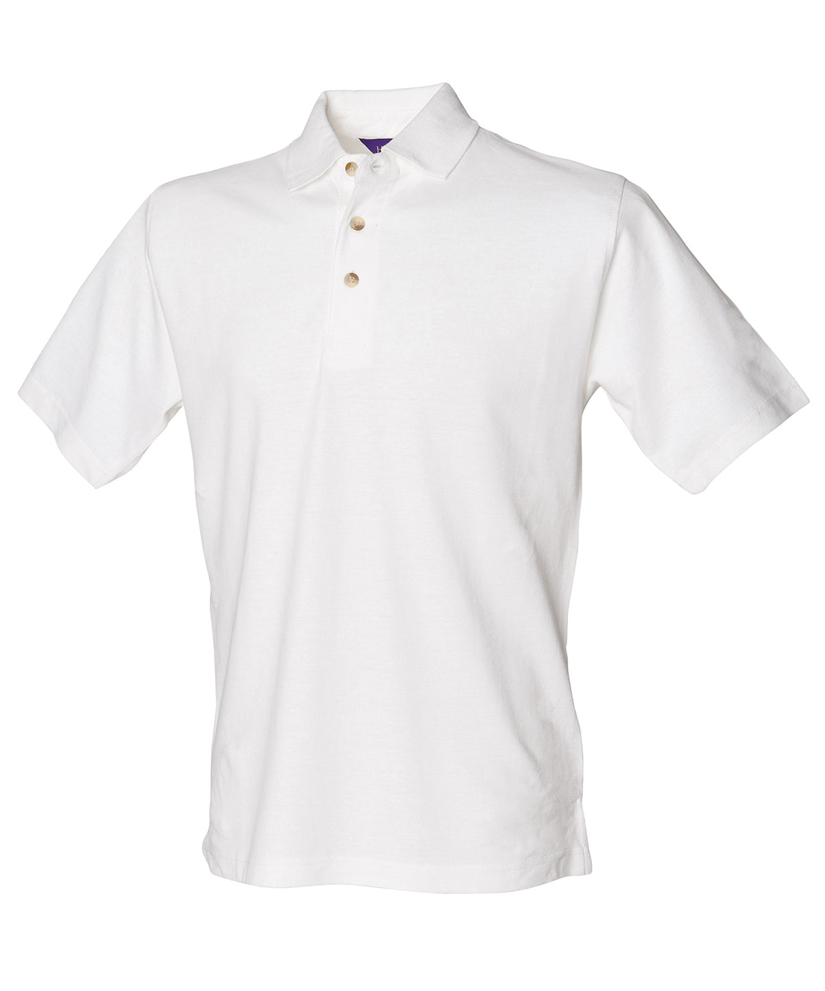 Henbury Classic cotton piqué polo with stand-up collar, image 6