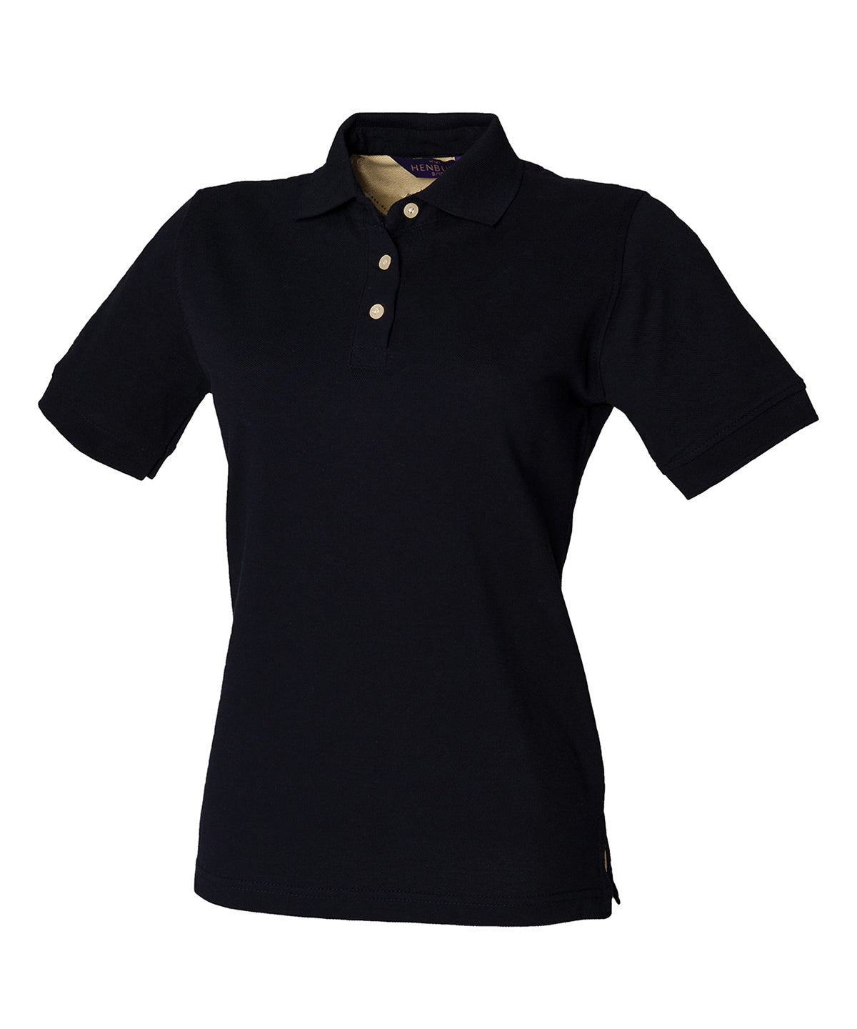 Henbury Women's classic cotton piqué polo shirt, image 3
