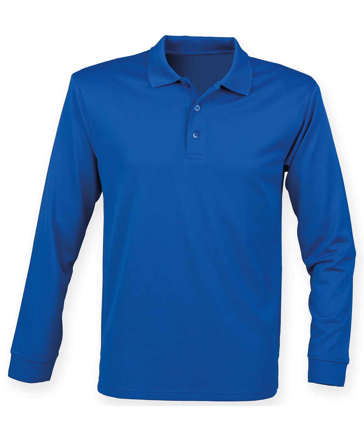 Henbury Long sleeve Coolplus polo shirt, image 5