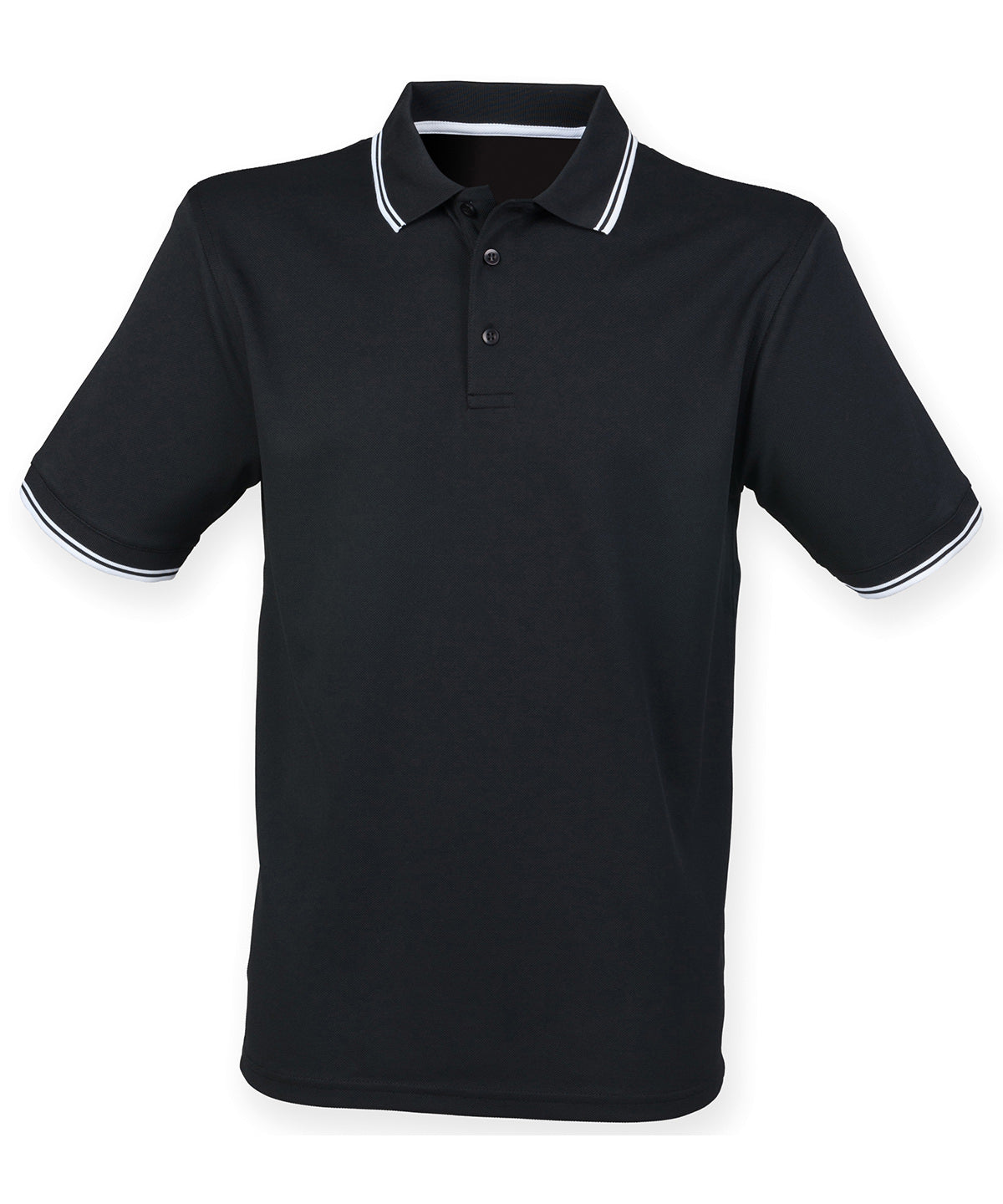 Henbury Double tipped Coolplus polo shirt, image 2