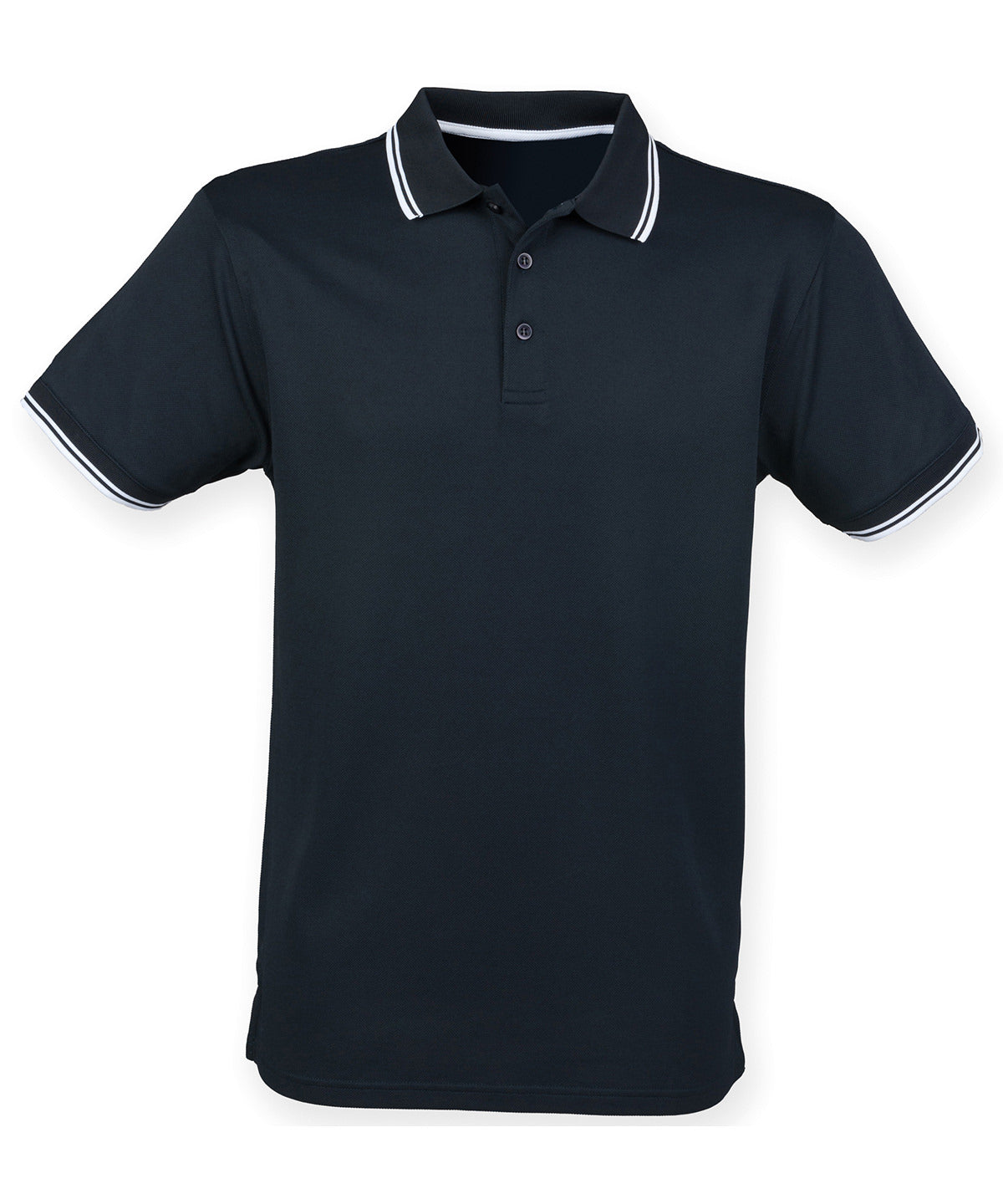Henbury Double tipped Coolplus polo shirt, image 3