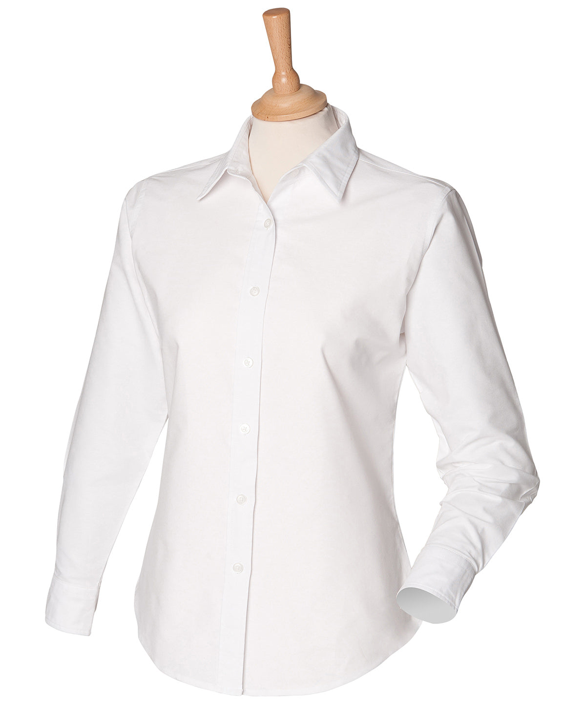 Henbury Women's classic long sleeve Oxford shirt, image 3