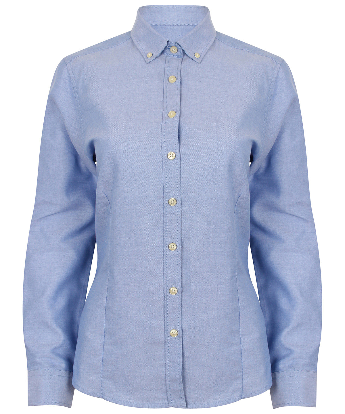 Henbury Women's modern long sleeve Oxford shirt, image 3