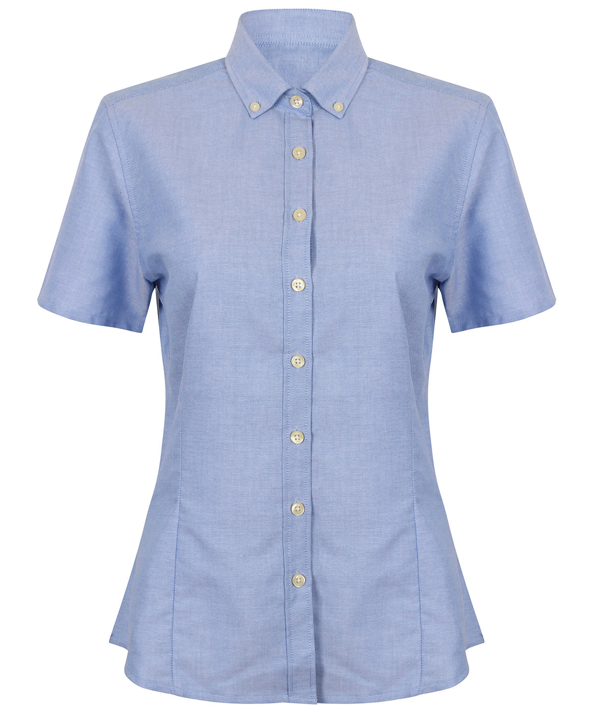 Henbury Women's modern short sleeve Oxford shirt, image 2