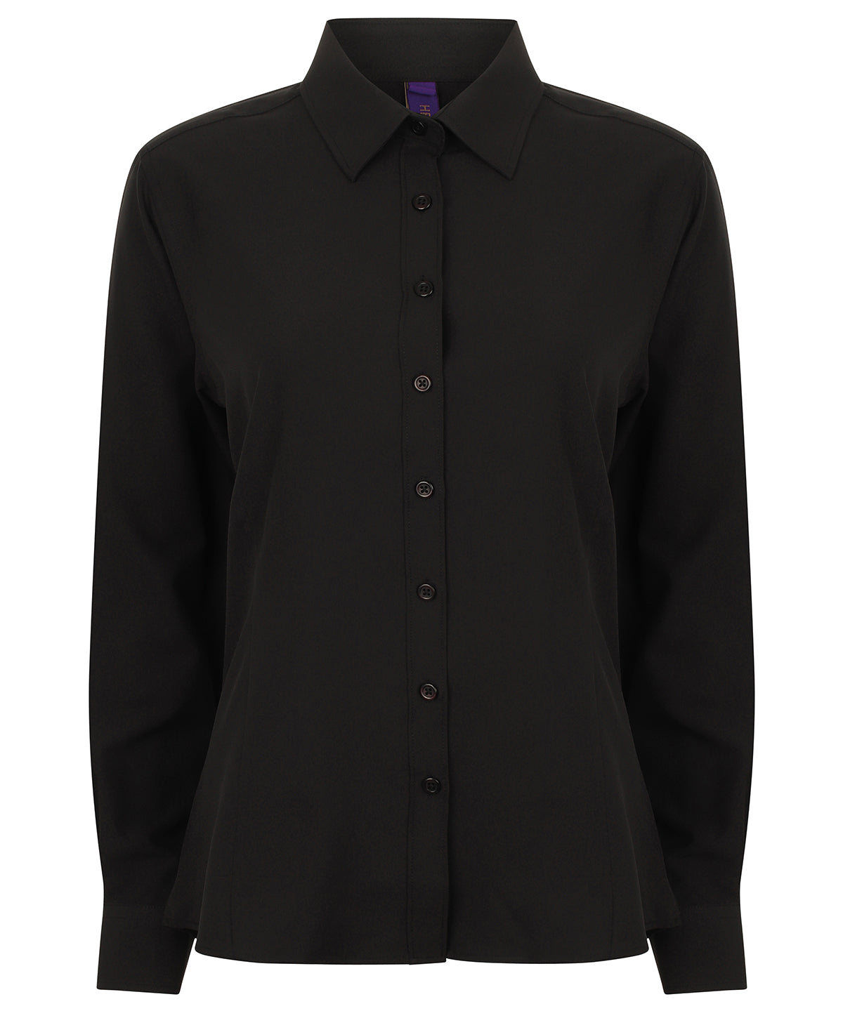 Henbury Women's wicking antibacterial long sleeve shirt, image 2