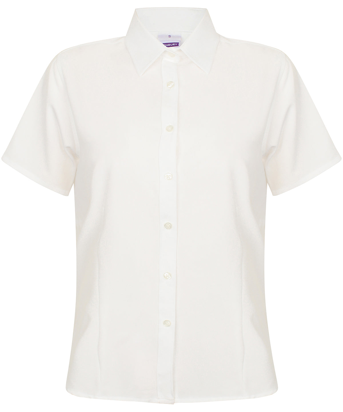 Henbury Women's wicking antibacterial short sleeve shirt, image 3