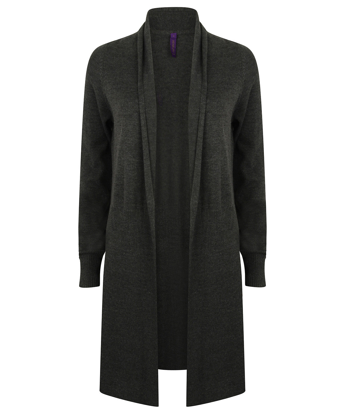 Henbury Women's longline open cardigan, image 3