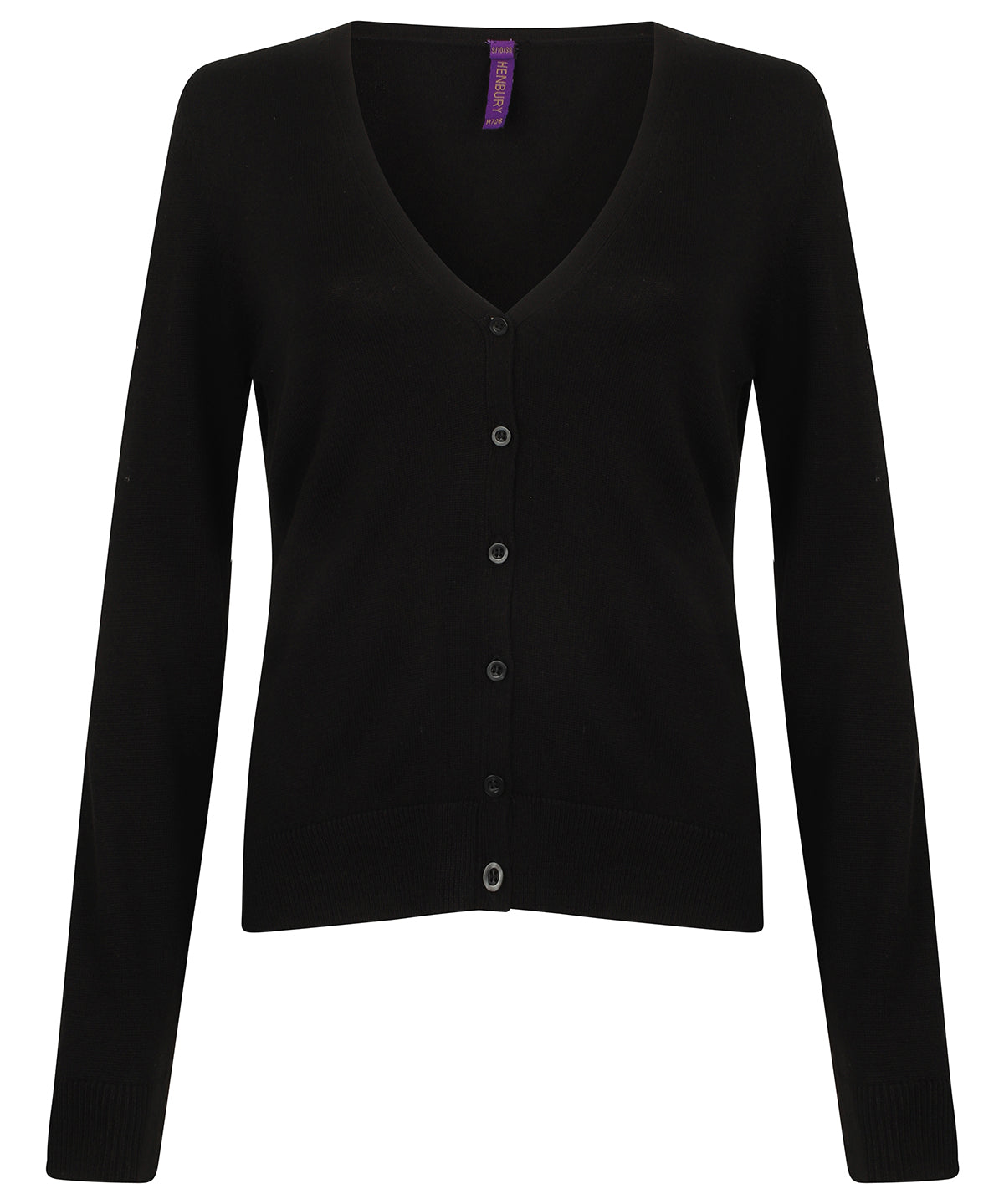 Henbury Women's v-neck cardigan, image 3