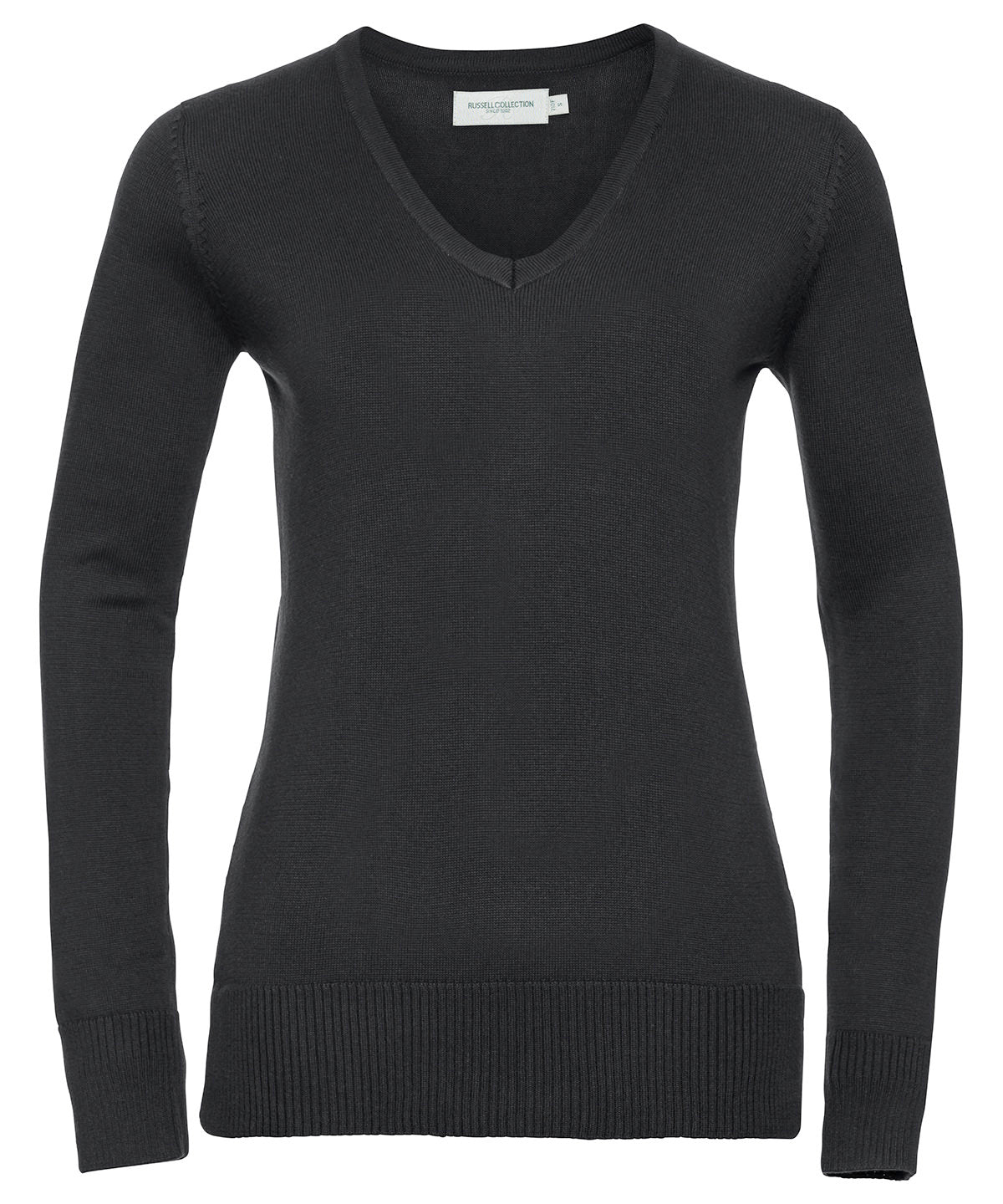 Russell Athletic Collection Women's v-neck knitted sweater, image 2