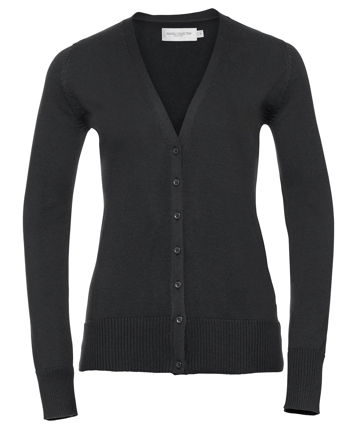 Russell Athletic Collection Women's v-neck knitted cardigan, image 2