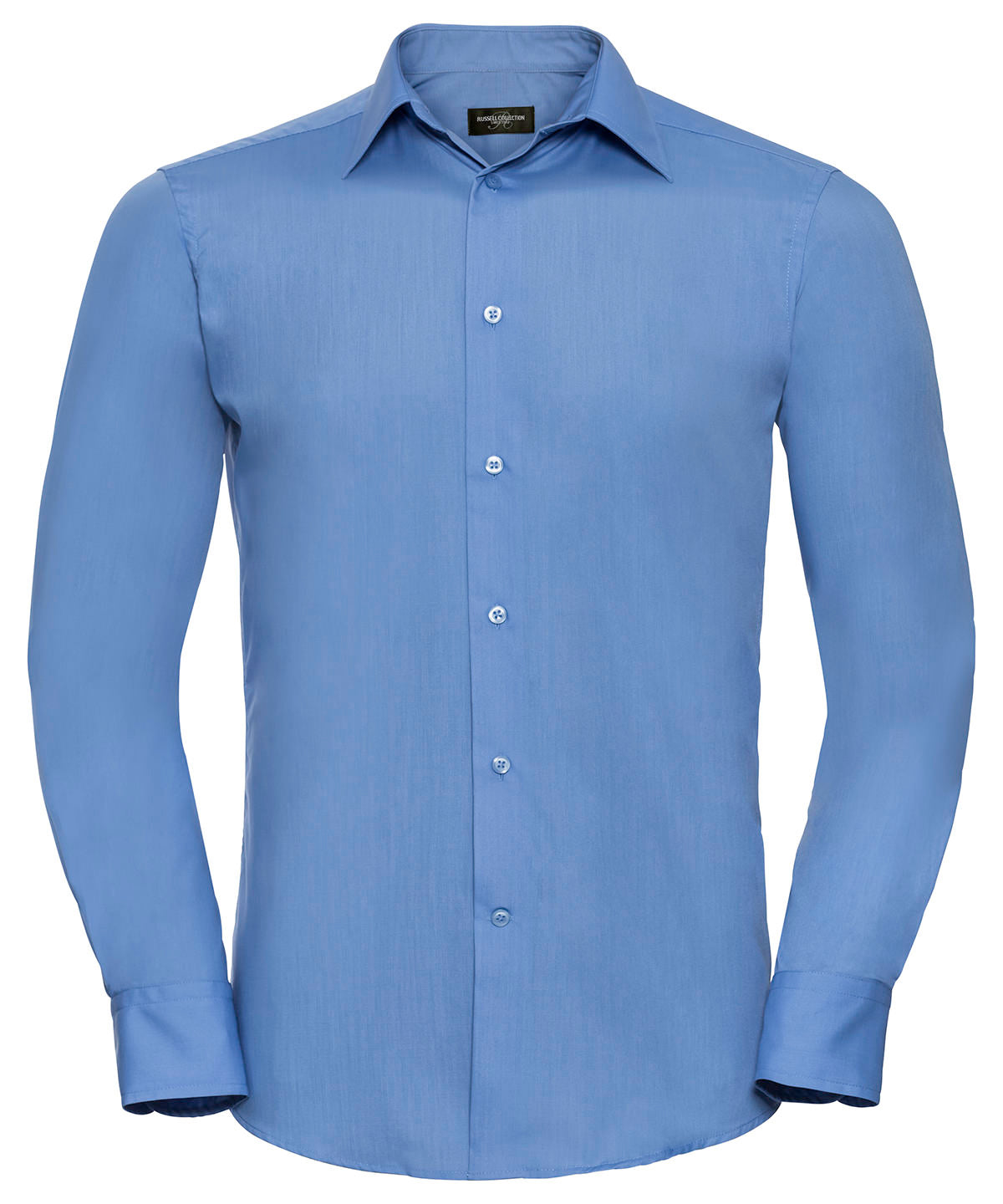 Russell Athletic Collection Long sleeve polycotton easycare fitted poplin shirt, image 4