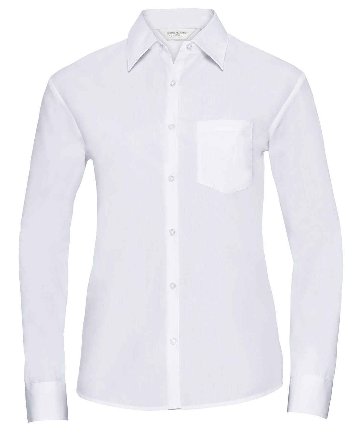 Russell Athletic Collection Women's long sleeve polycotton easycare poplin shirt, image 6