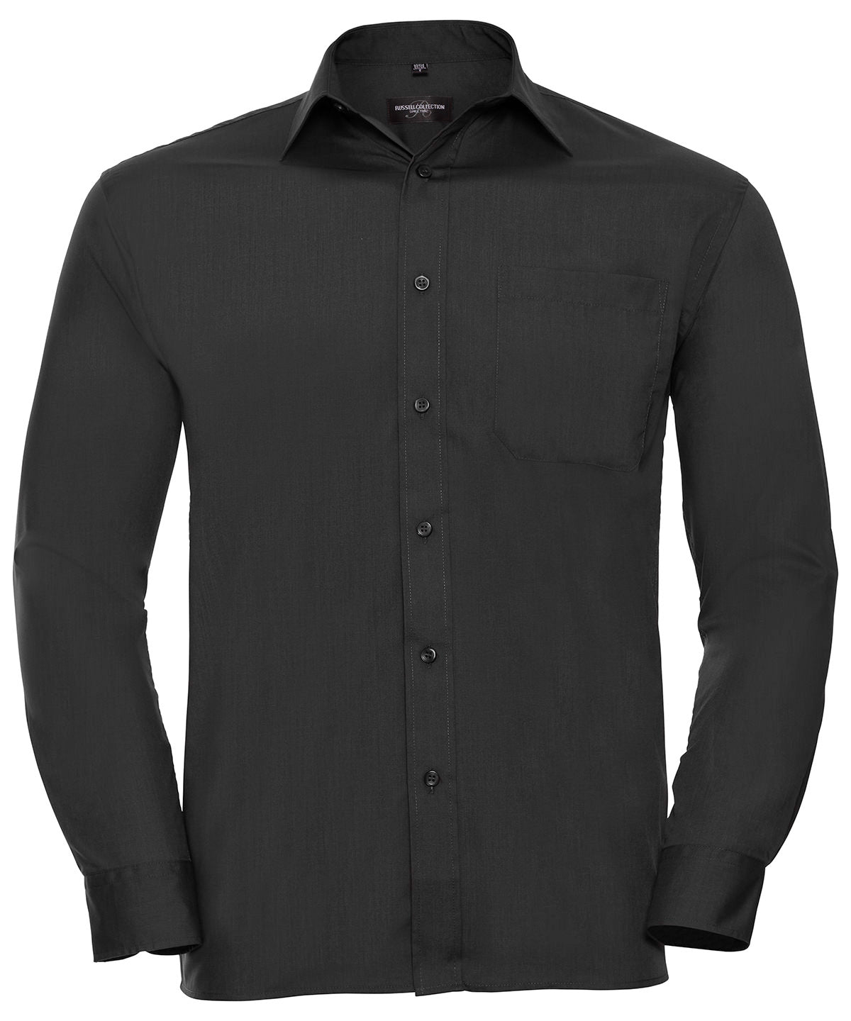 Russell Athletic Collection Long sleeve polycotton easycare poplin shirt, image 2