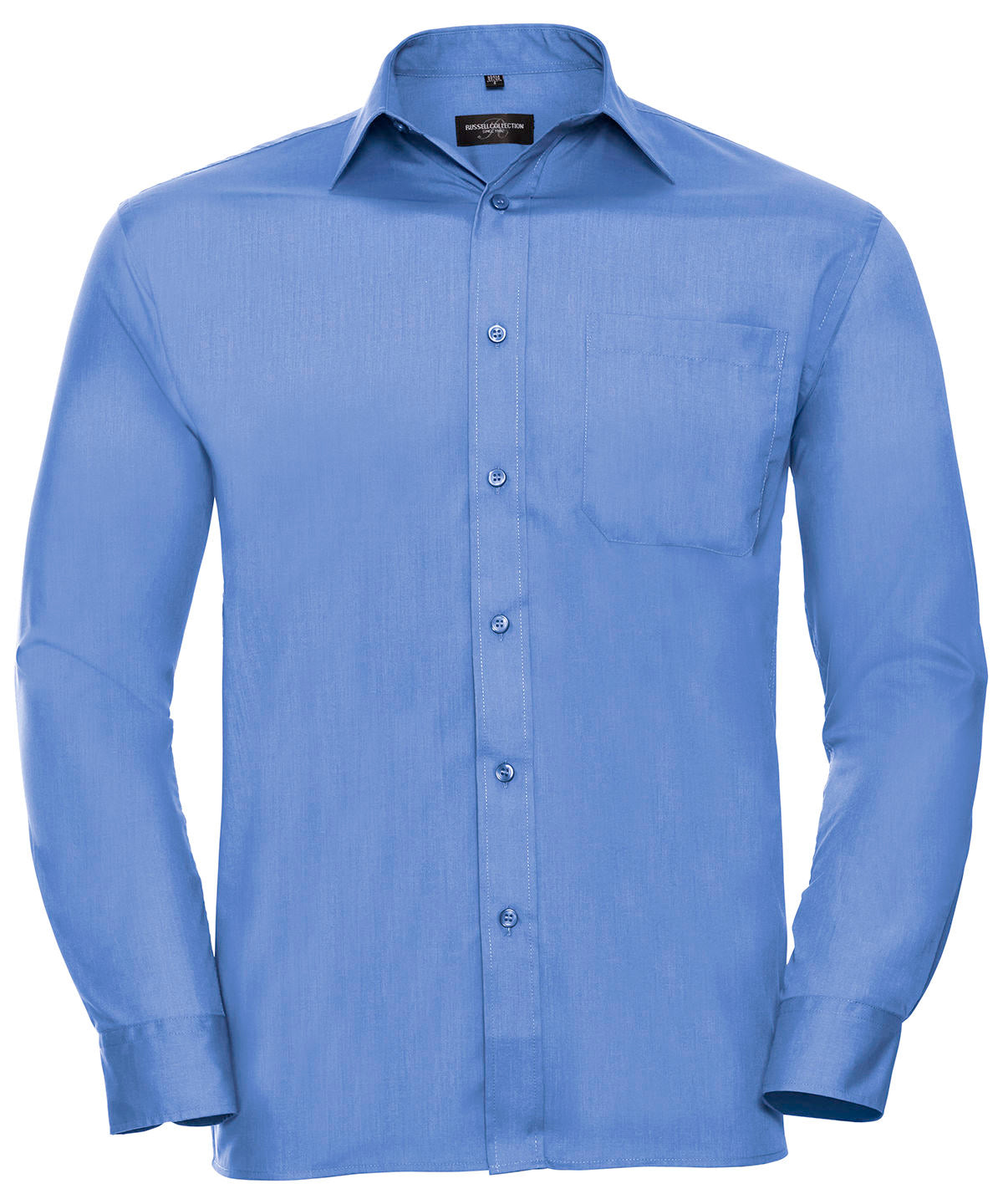 Russell Athletic Collection Long sleeve polycotton easycare poplin shirt, image 4
