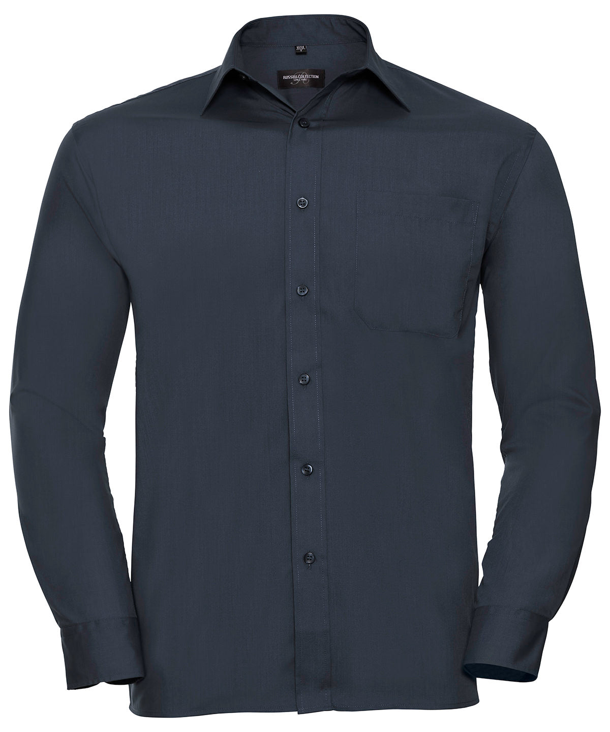 Russell Athletic Collection Long sleeve polycotton easycare poplin shirt, image 5