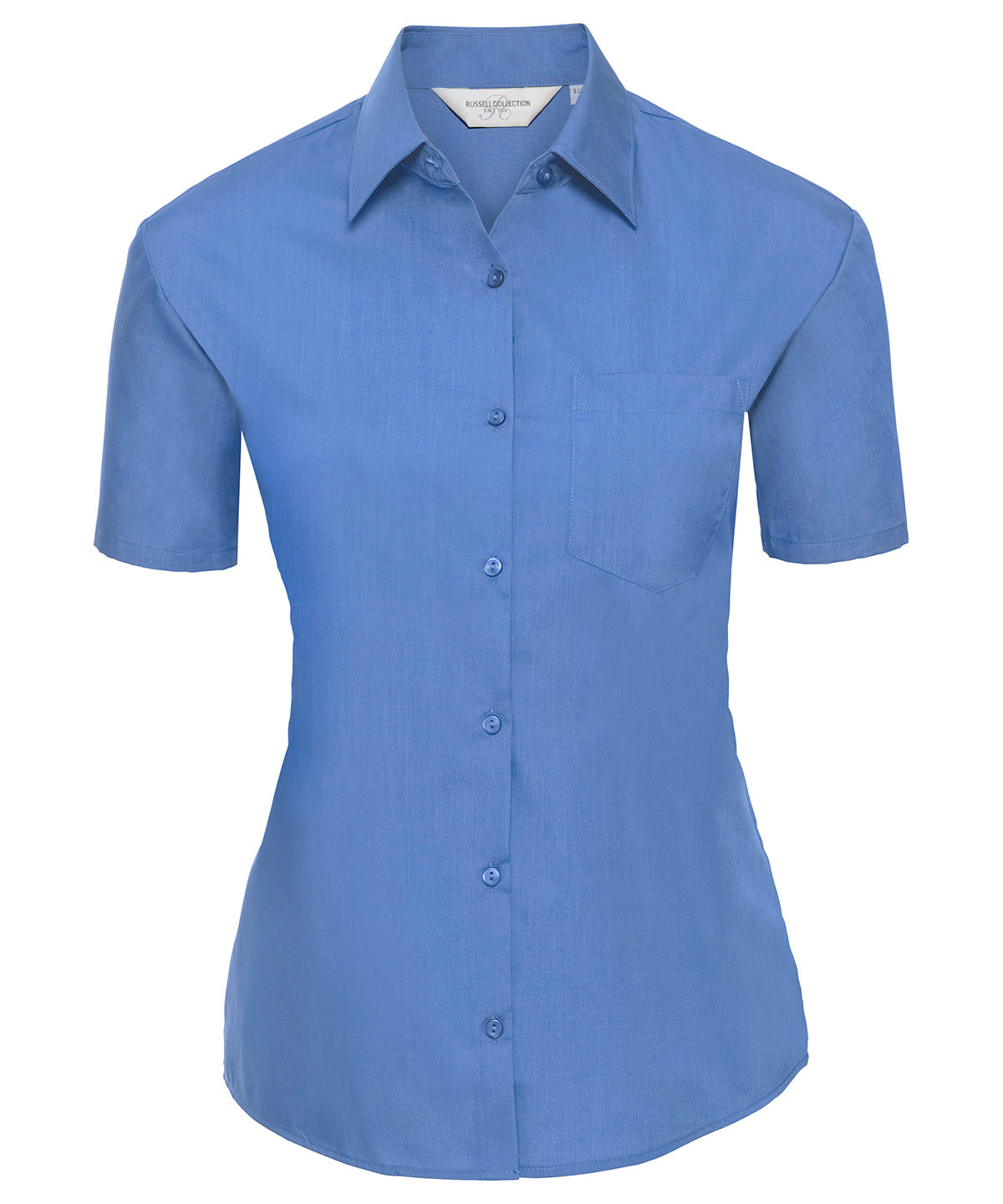 Russell Athletic Collection Women's short sleeve polycotton easycare poplin shirt, image 4
