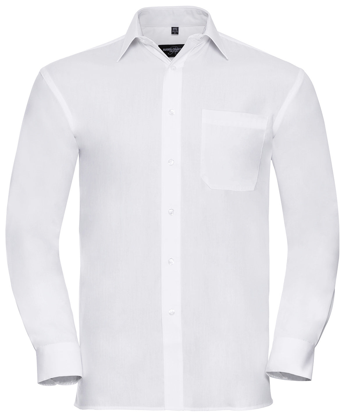 Russell Athletic Collection Long sleeve pure cotton easycare poplin shirt, image 3