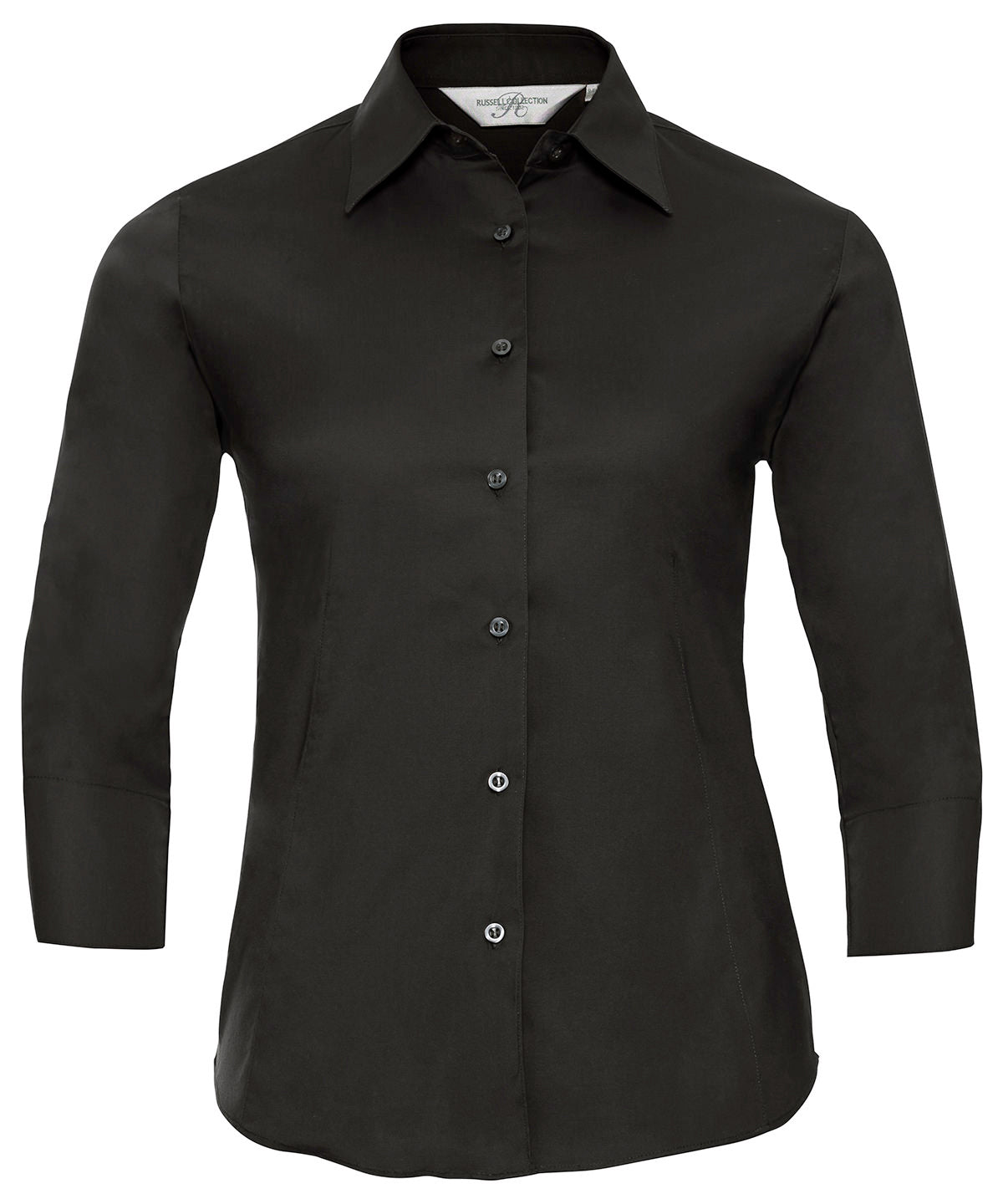 Russell Athletic Collection Women's ¾ sleeve easycare fitted shirt, image 2