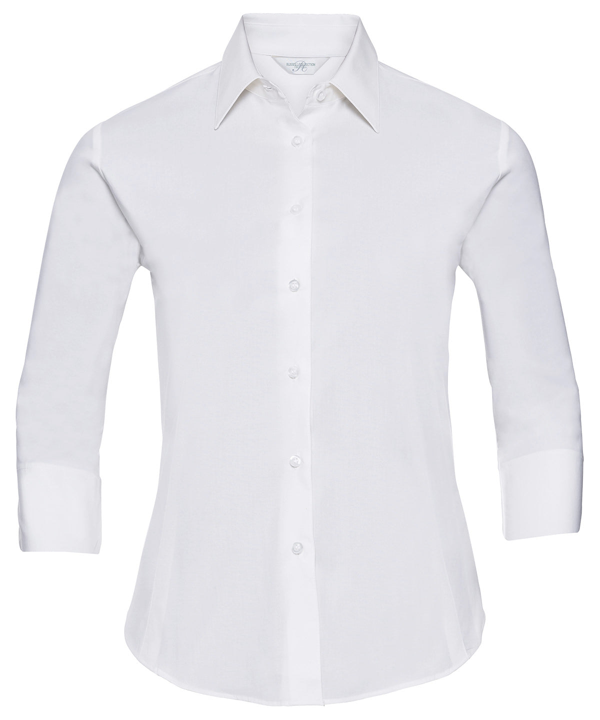 Russell Athletic Collection Women's ¾ sleeve easycare fitted shirt, image 3