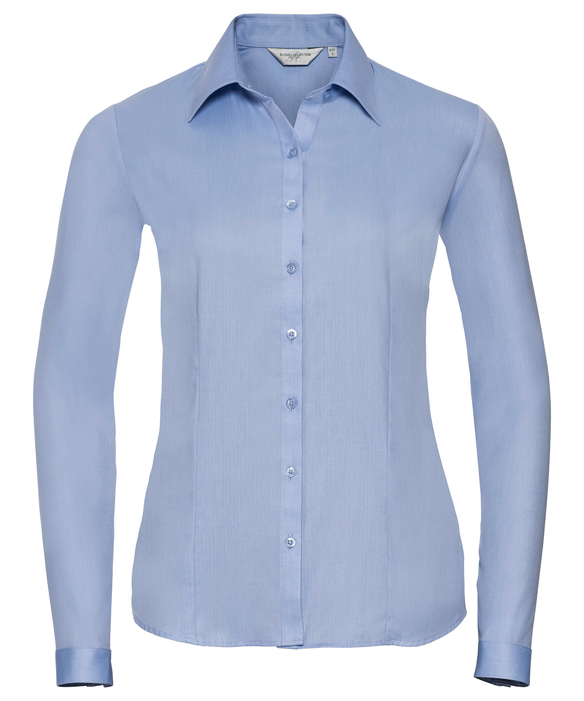 Russell Athletic Collection Women's long sleeve herringbone shirt, image 2