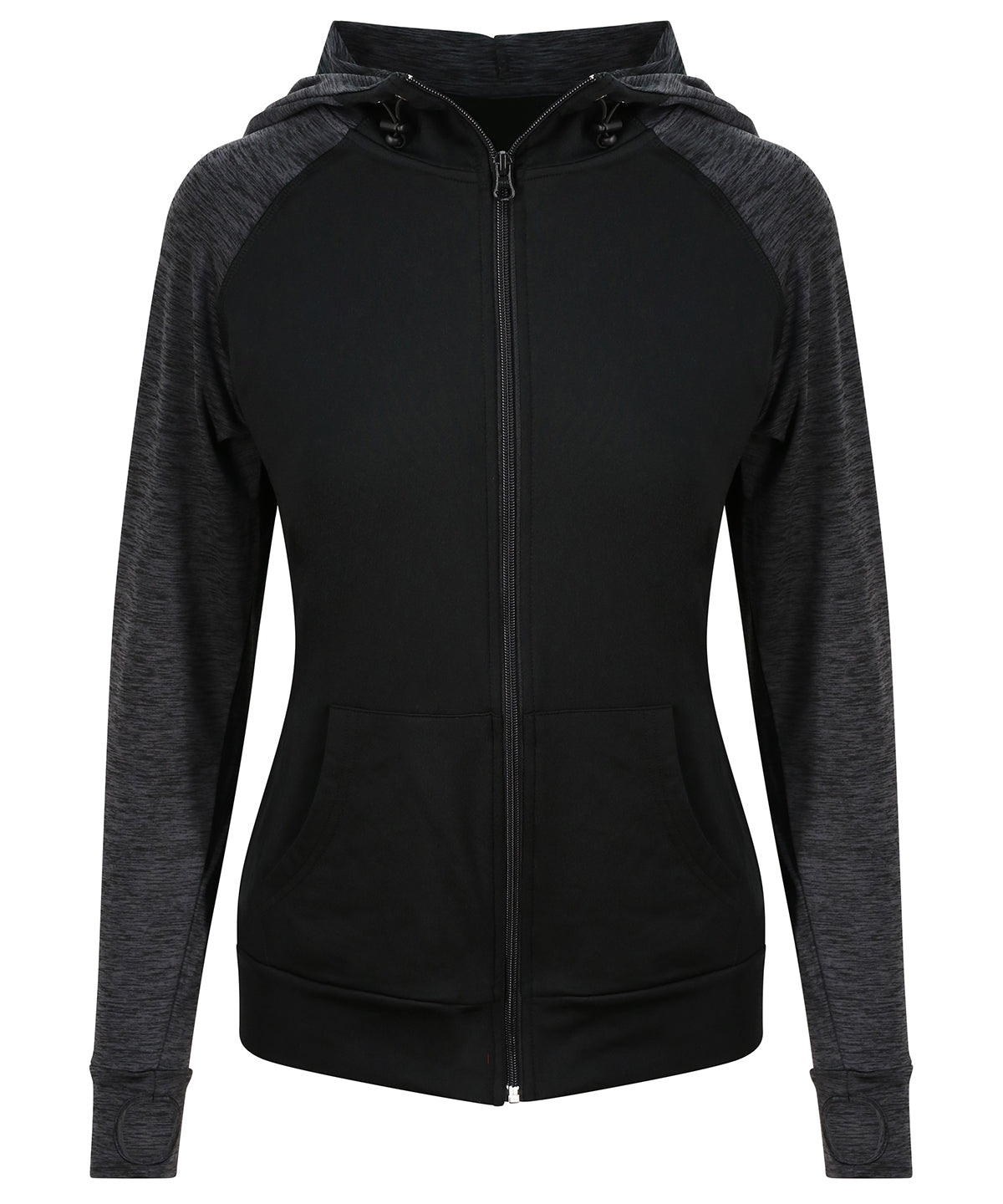 AWDis Just Cool Women's cool contrast zoodie, image 2