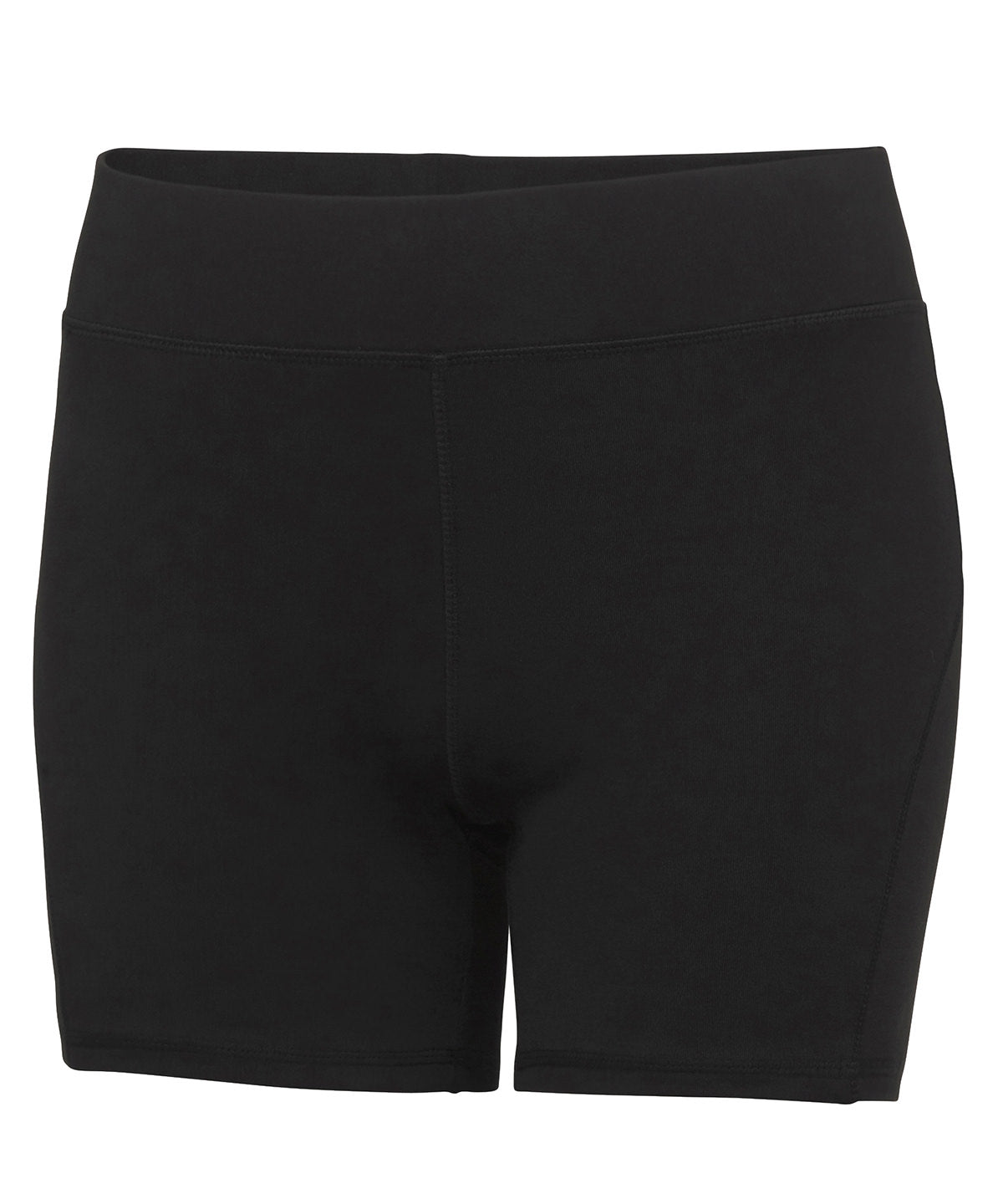 AWDis Just Cool Women's cool training shorts in Jet Black, image 2
