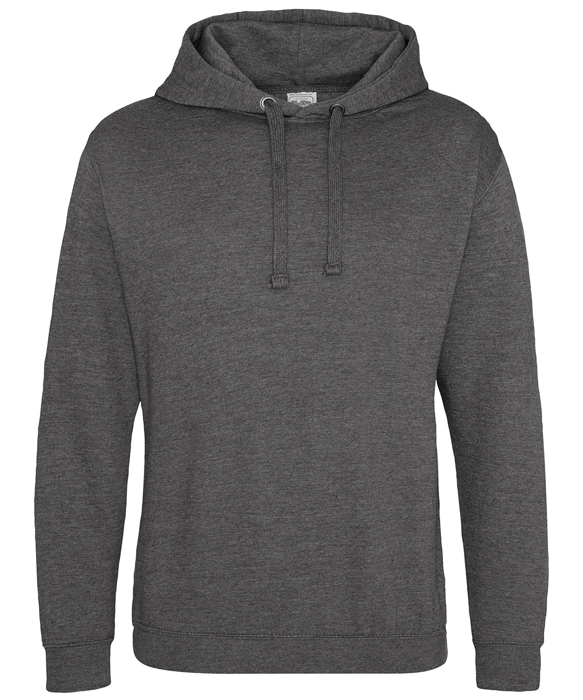 AWDis Just Hoods Epic print hoodie in Charcoal, front view