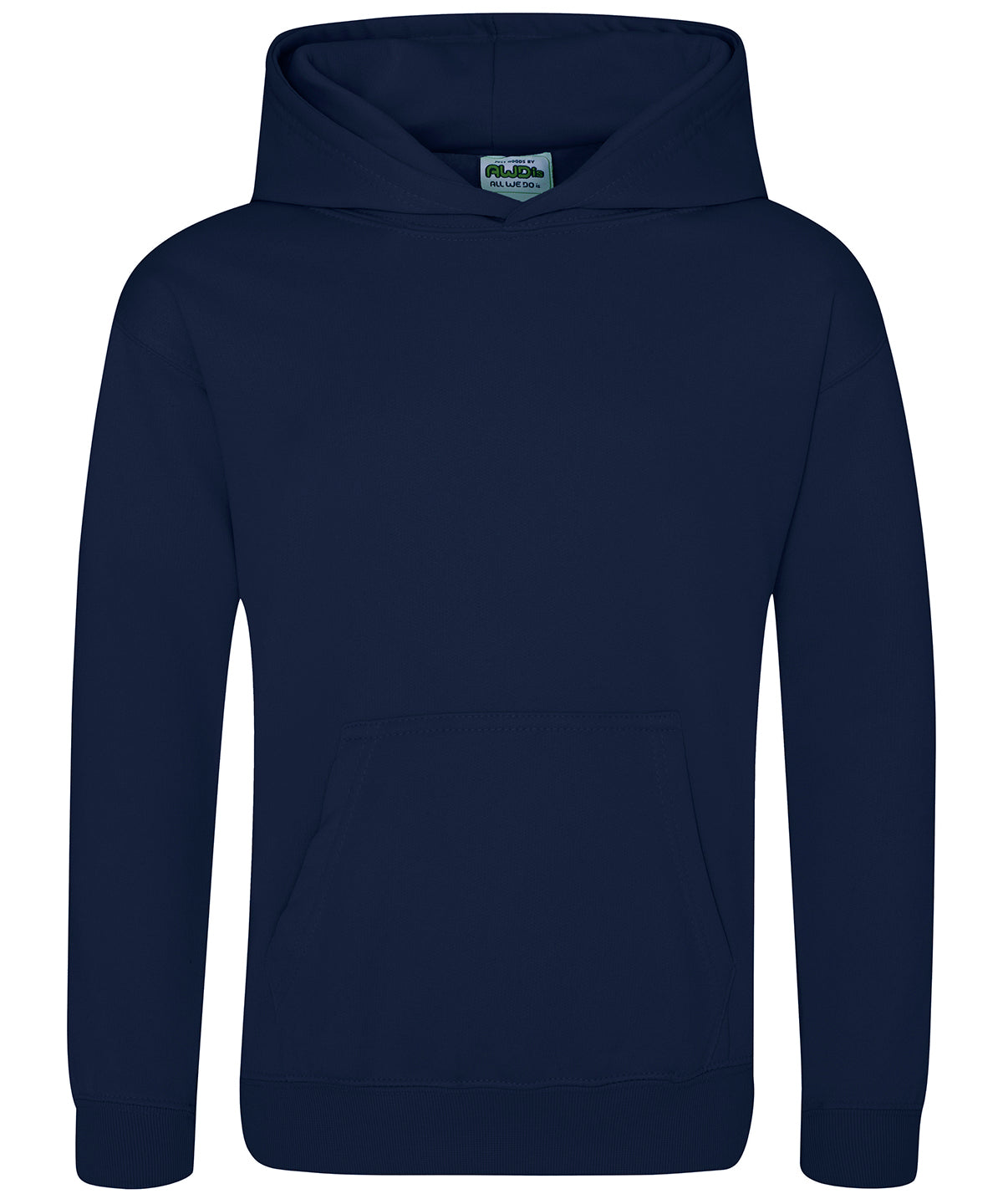 AWDis Just Hoods Kids sports polyester hoodie, main product image