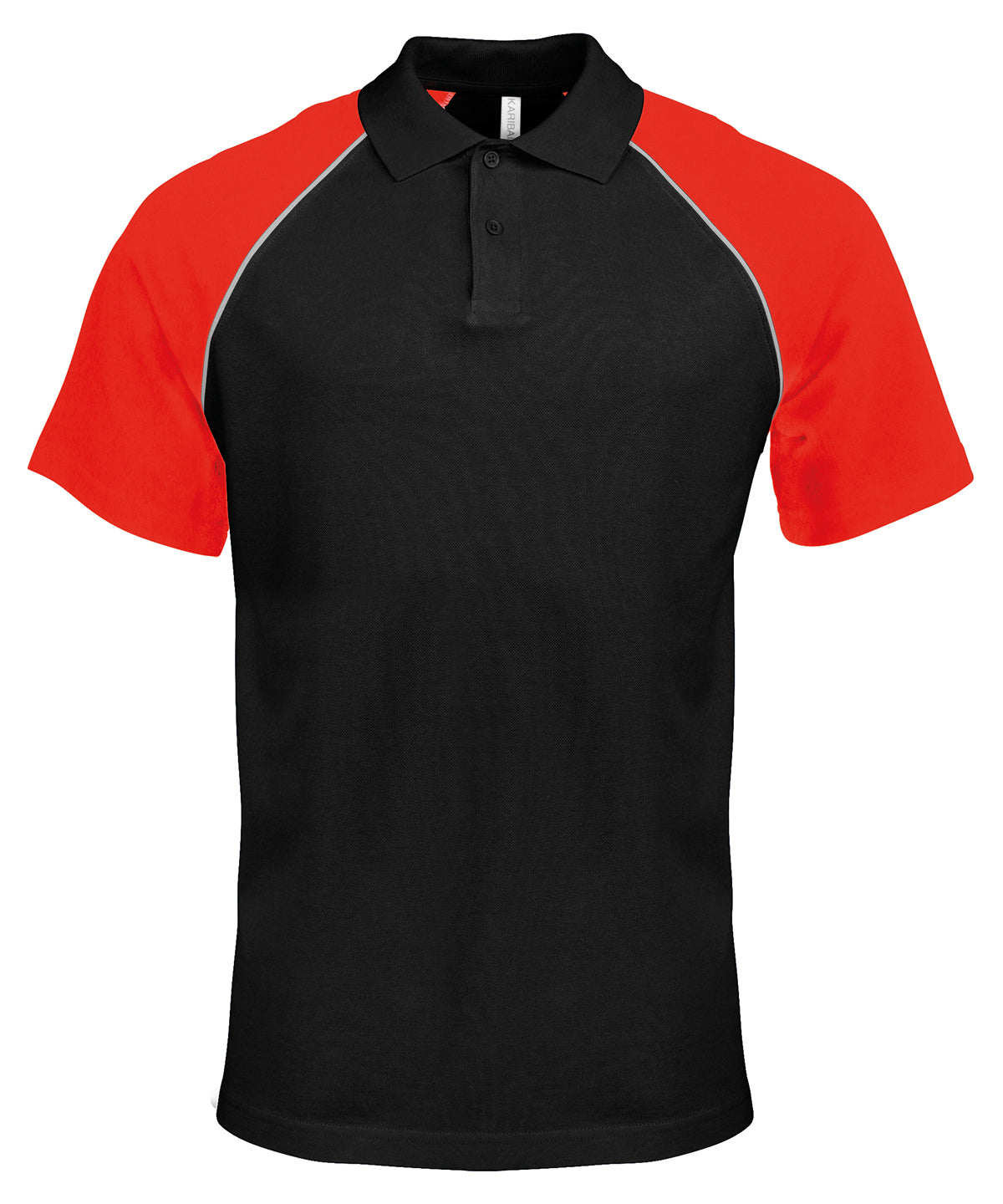 Kariban Polo baseball contrast polo shirt, image 3