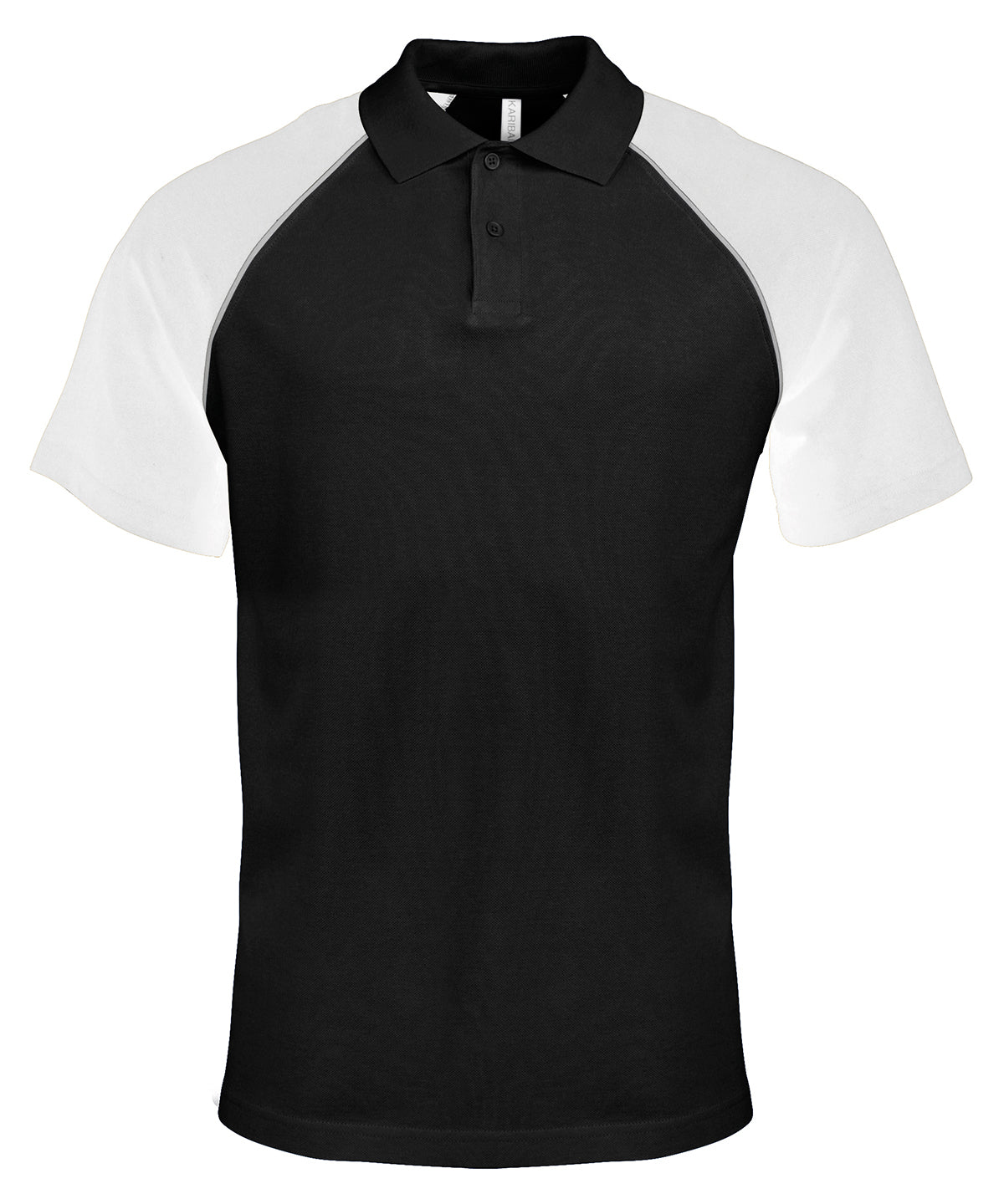 Kariban Polo baseball contrast polo shirt, image 4