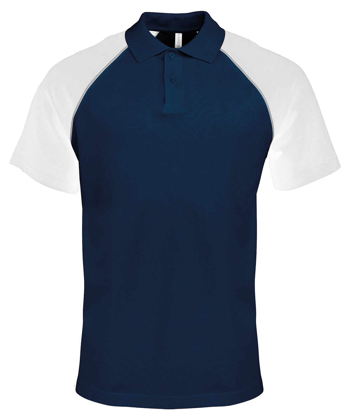 Kariban Polo baseball contrast polo shirt, image 6