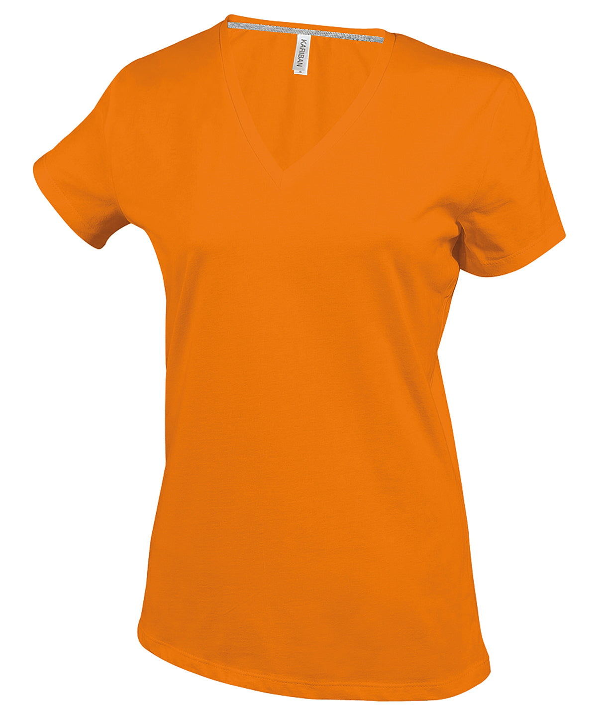 Kariban Ladies' short-sleeved V-neck T-shirt, image 5