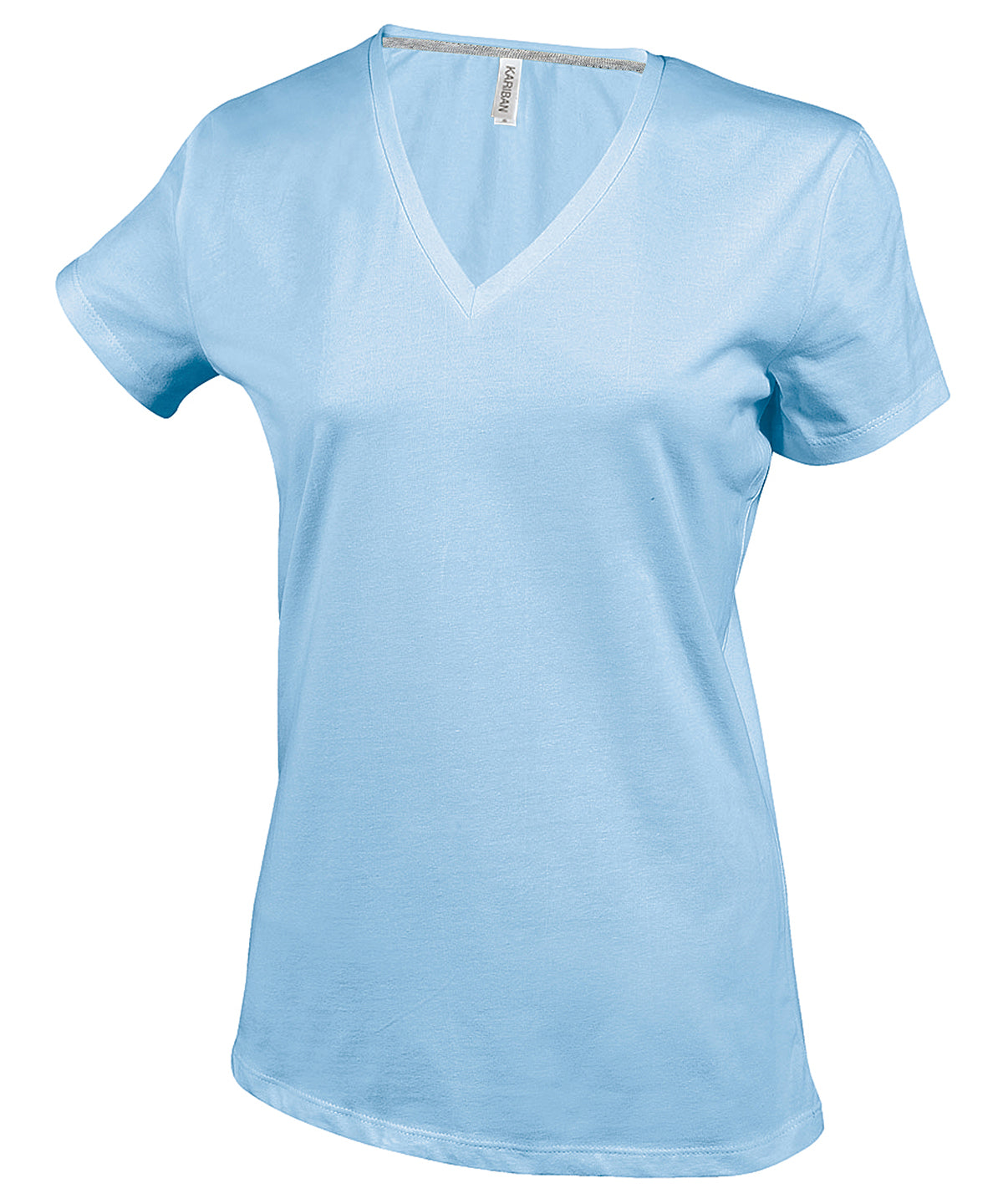 Kariban Ladies' short-sleeved V-neck T-shirt, image 8