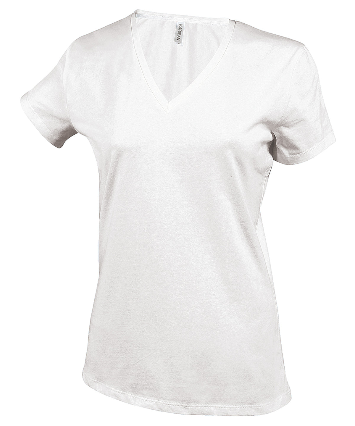 Kariban Ladies' short-sleeved V-neck T-shirt, image 9