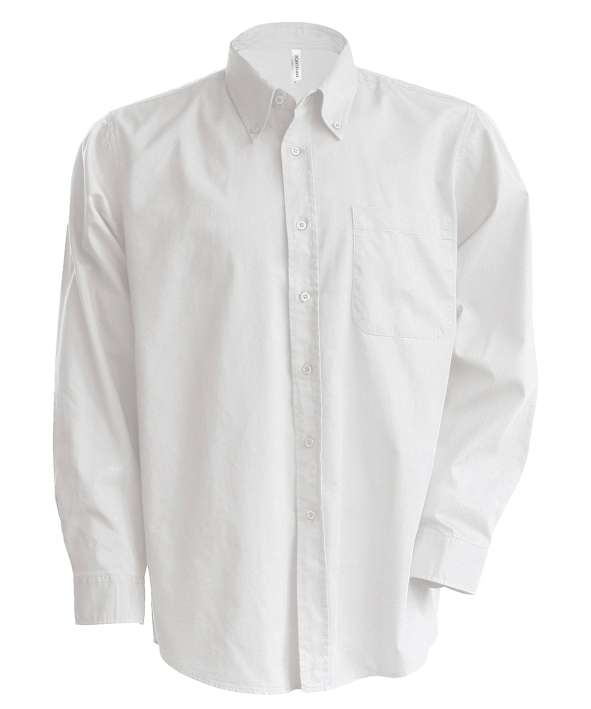 Kariban Men's long-sleeved Oxford shirt, image 3