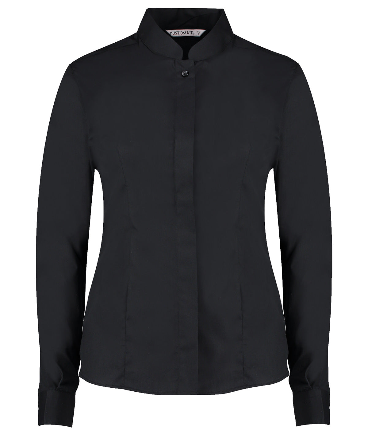 Kustom Kit Women's mandarin collar shirt long-sleeved (tailored fit), main product image