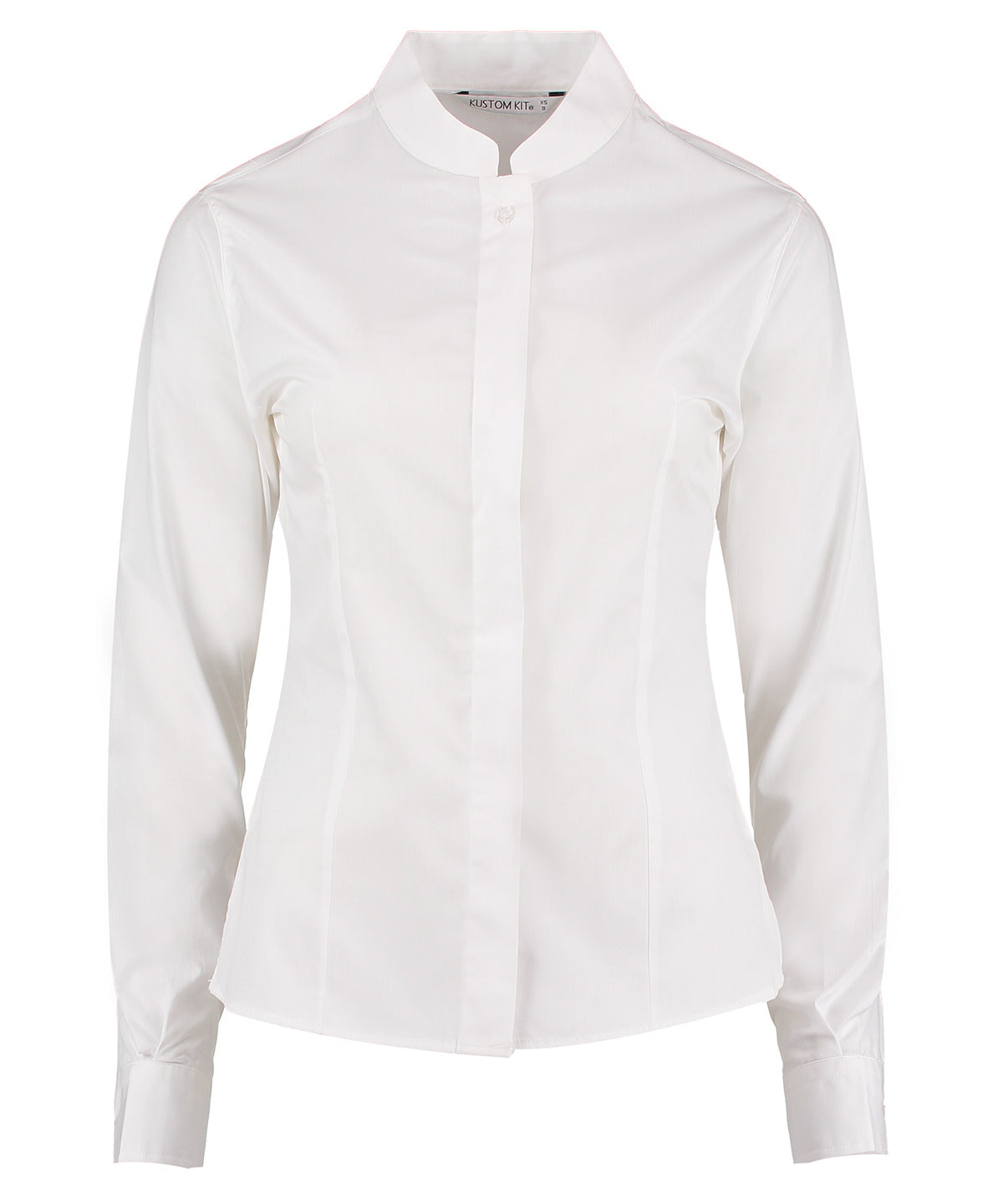 Kustom Kit Women's mandarin collar shirt long-sleeved (tailored fit), image 3