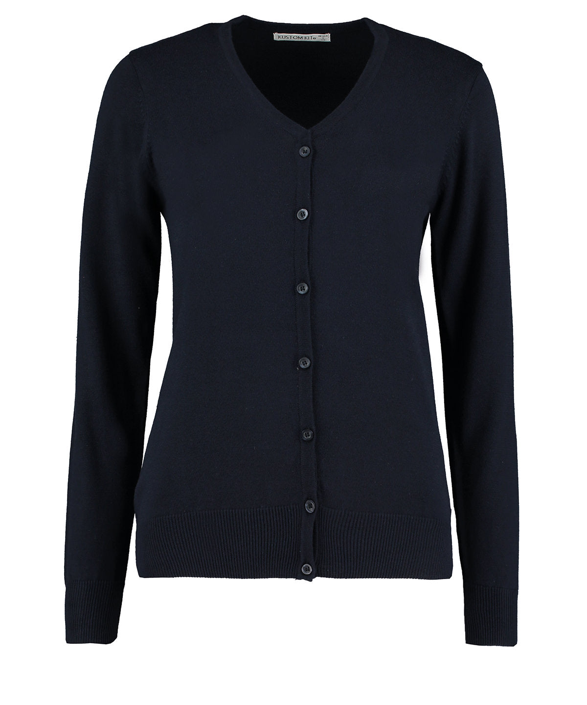Kustom Kit Women's Arundel v-neck cardigan long sleeve (classic fit), image 3