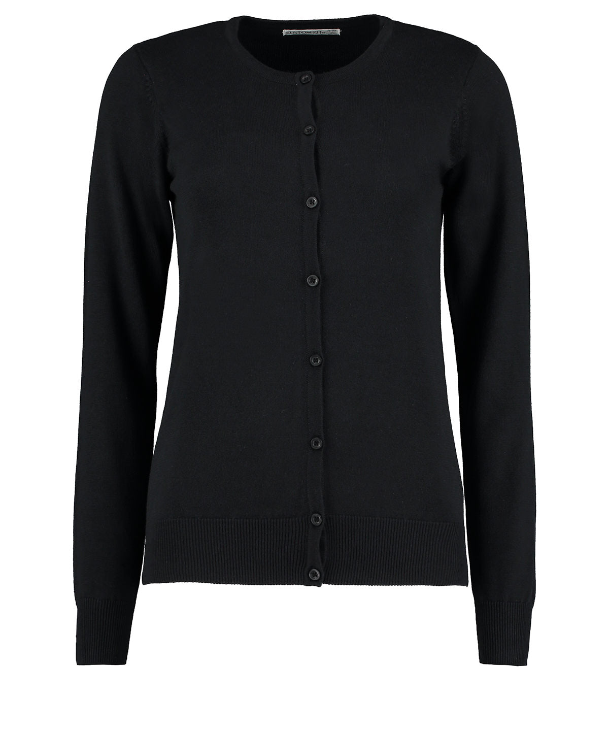 Kustom Kit Women's Arundel crew neck cardigan long sleeve (classic fit), image 2