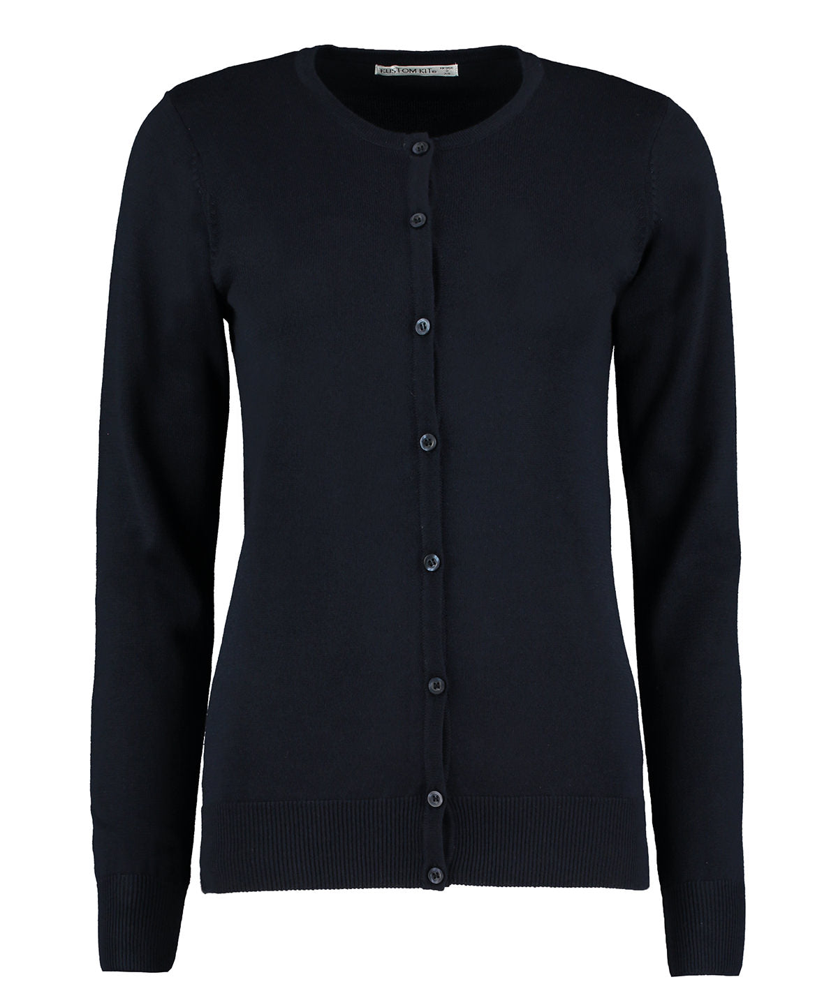 Kustom Kit Women's Arundel crew neck cardigan long sleeve (classic fit), image 3