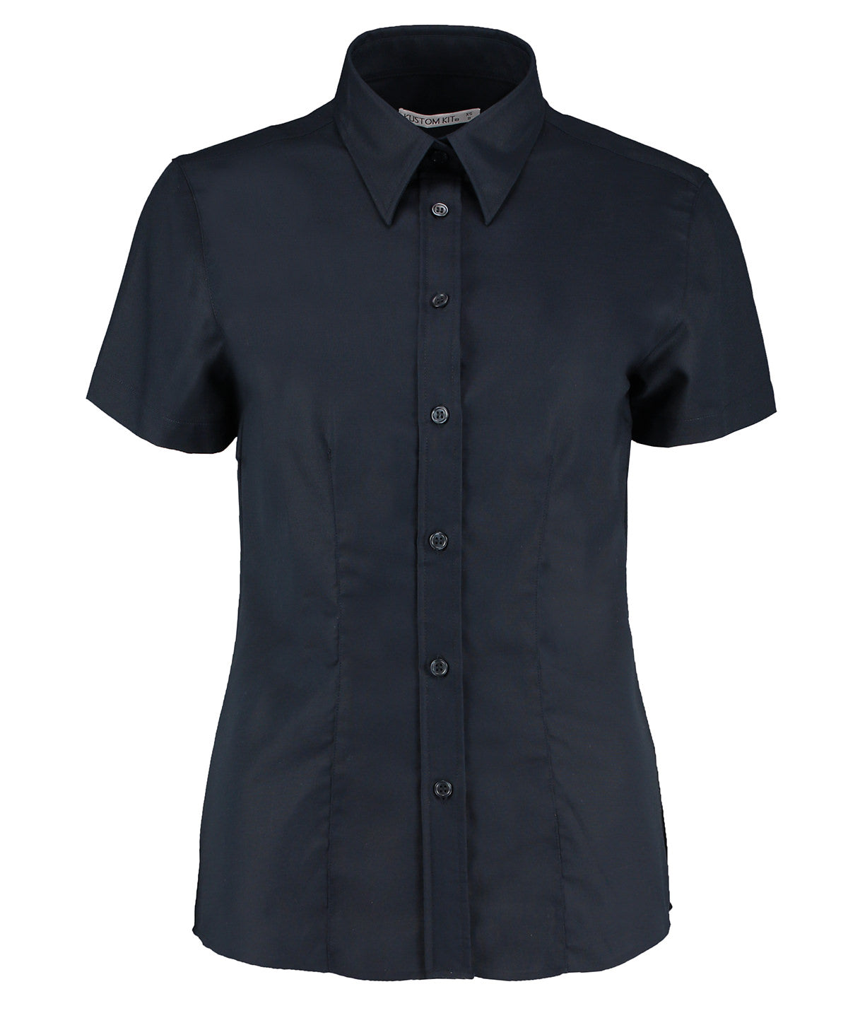 Kustom Kit Women's workplace Oxford blouse short-sleeved (tailored fit), image 3