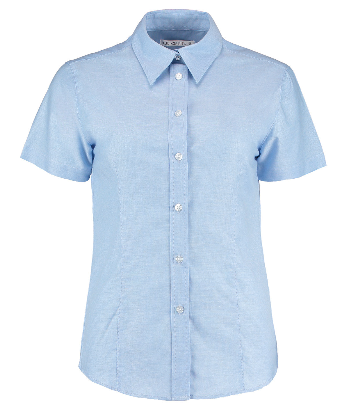 Kustom Kit Women's workplace Oxford blouse short-sleeved (tailored fit), image 4