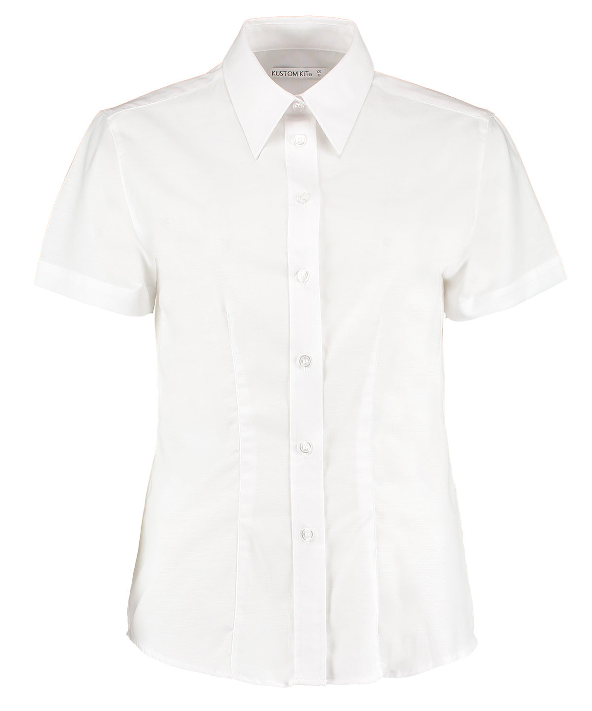 Kustom Kit Women's workplace Oxford blouse short-sleeved (tailored fit), image 5