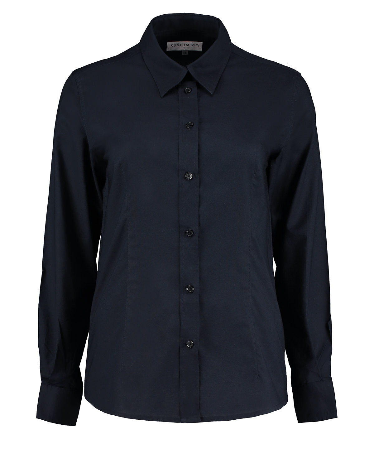 Kustom Kit Women's workplace Oxford blouse long-sleeved (tailored fit), image 3