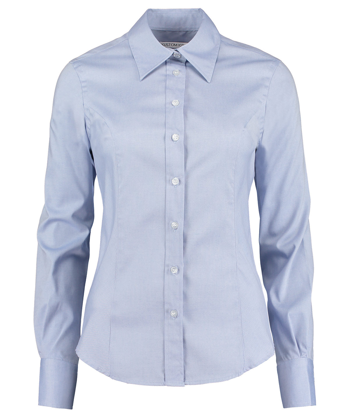 Kustom Kit Women's corporate Oxford blouse long-sleeved (tailored fit), image 3
