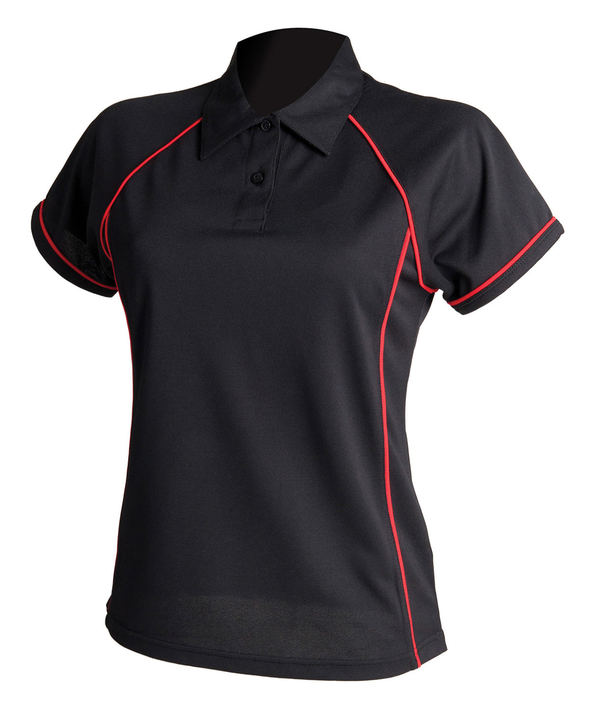 Finden & Hales Women's piped performance polo, image 3
